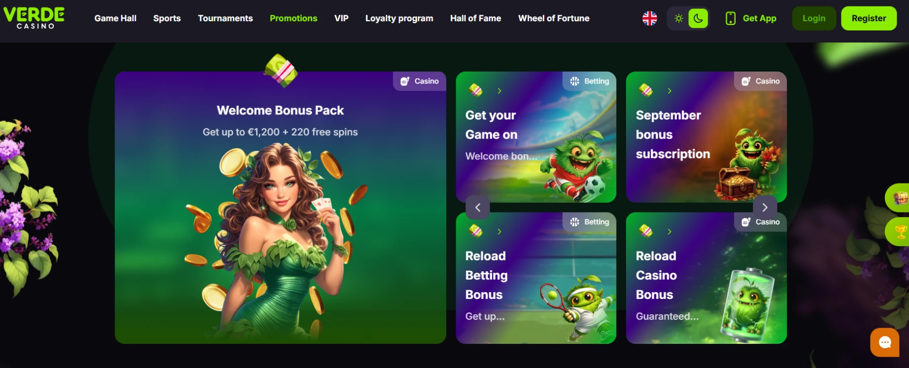 Verde Casino Screen